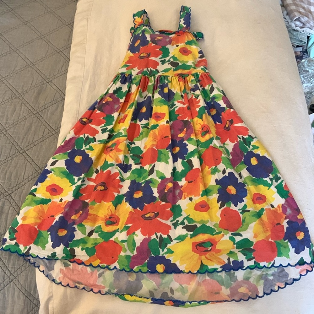 Bella Bliss Girls Tieback Floral Dress - size 8